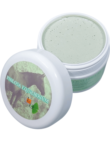 Philosa Equilibrium 250 mL ouvert - Crème naturelle pour les problèmes de peau équins