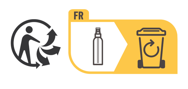 Consignes de tri de l'emballage du spray hygiène cutanée