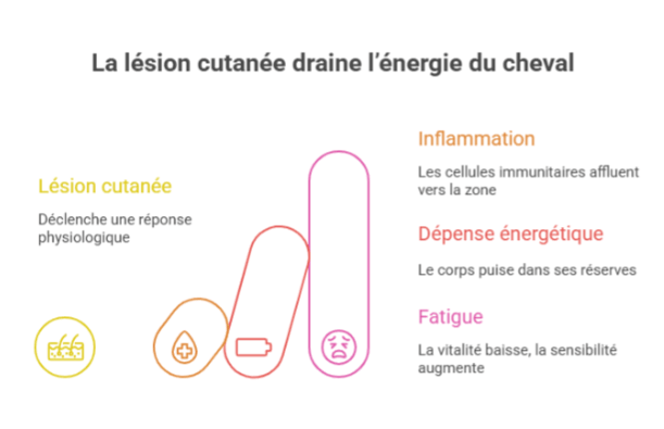 lesion cheval corps energie