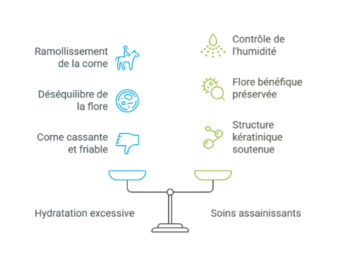 sabot cheval corne soins