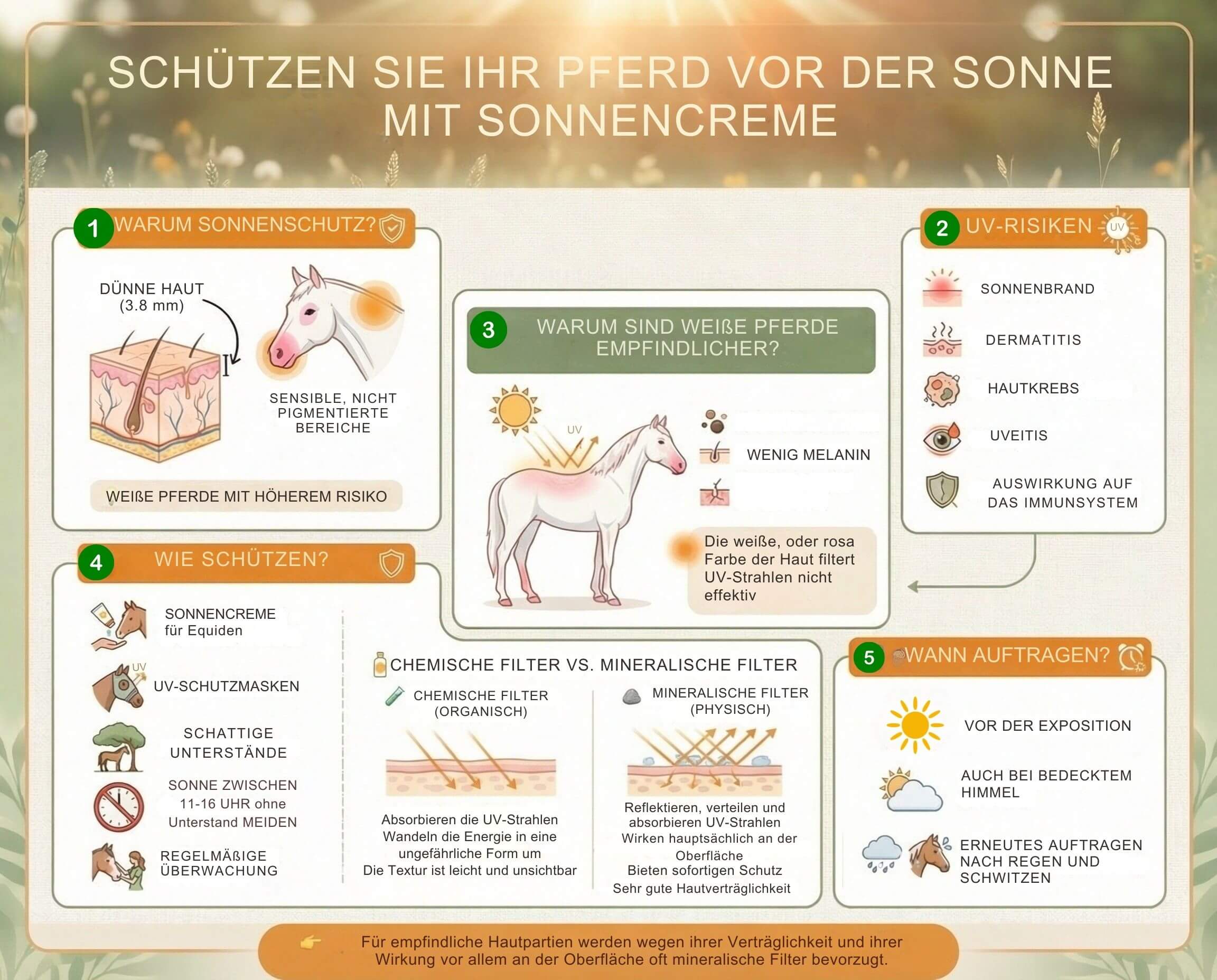 Sonnencreme pferd