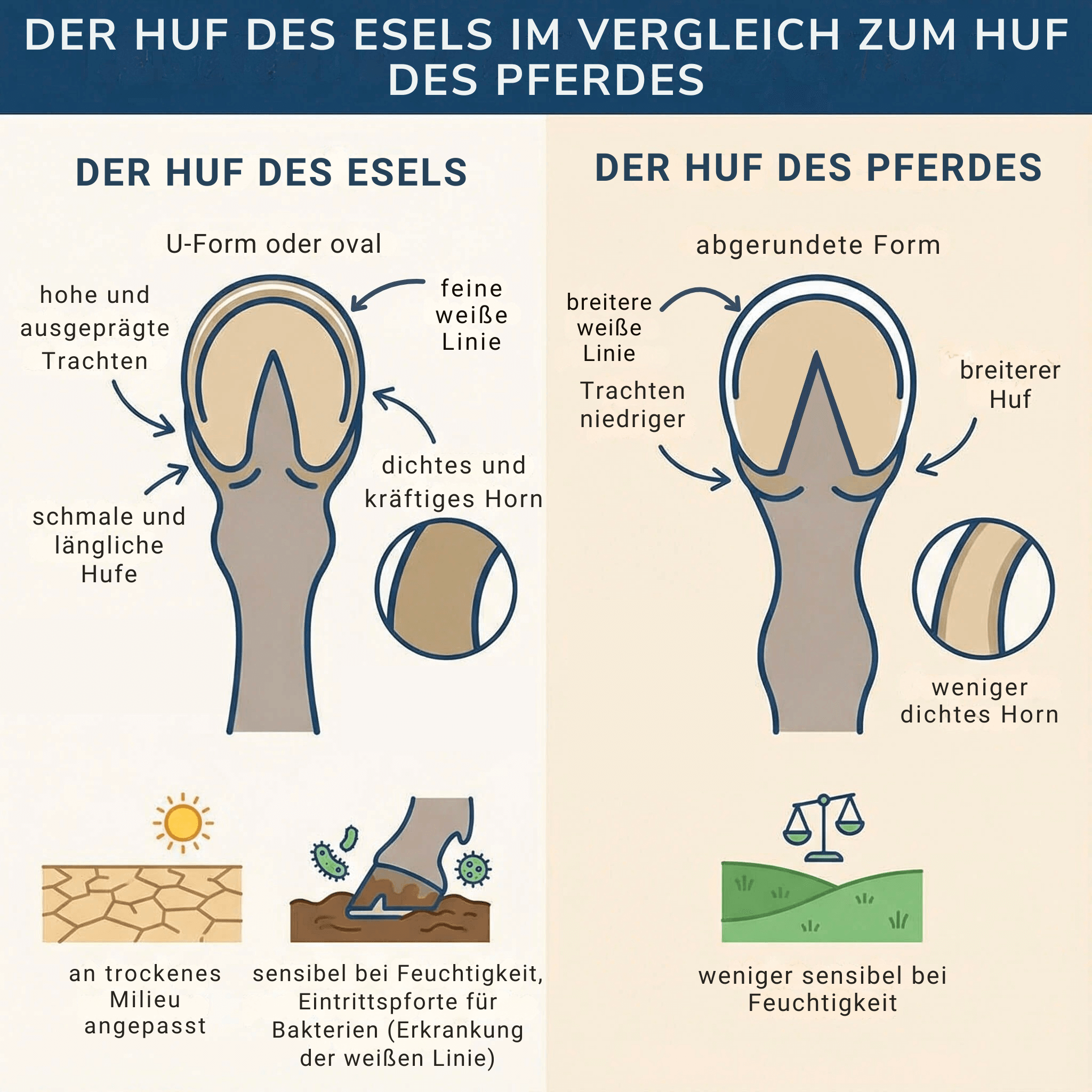 huf esel WLD Erkrankung der wei&szlig;en Linie