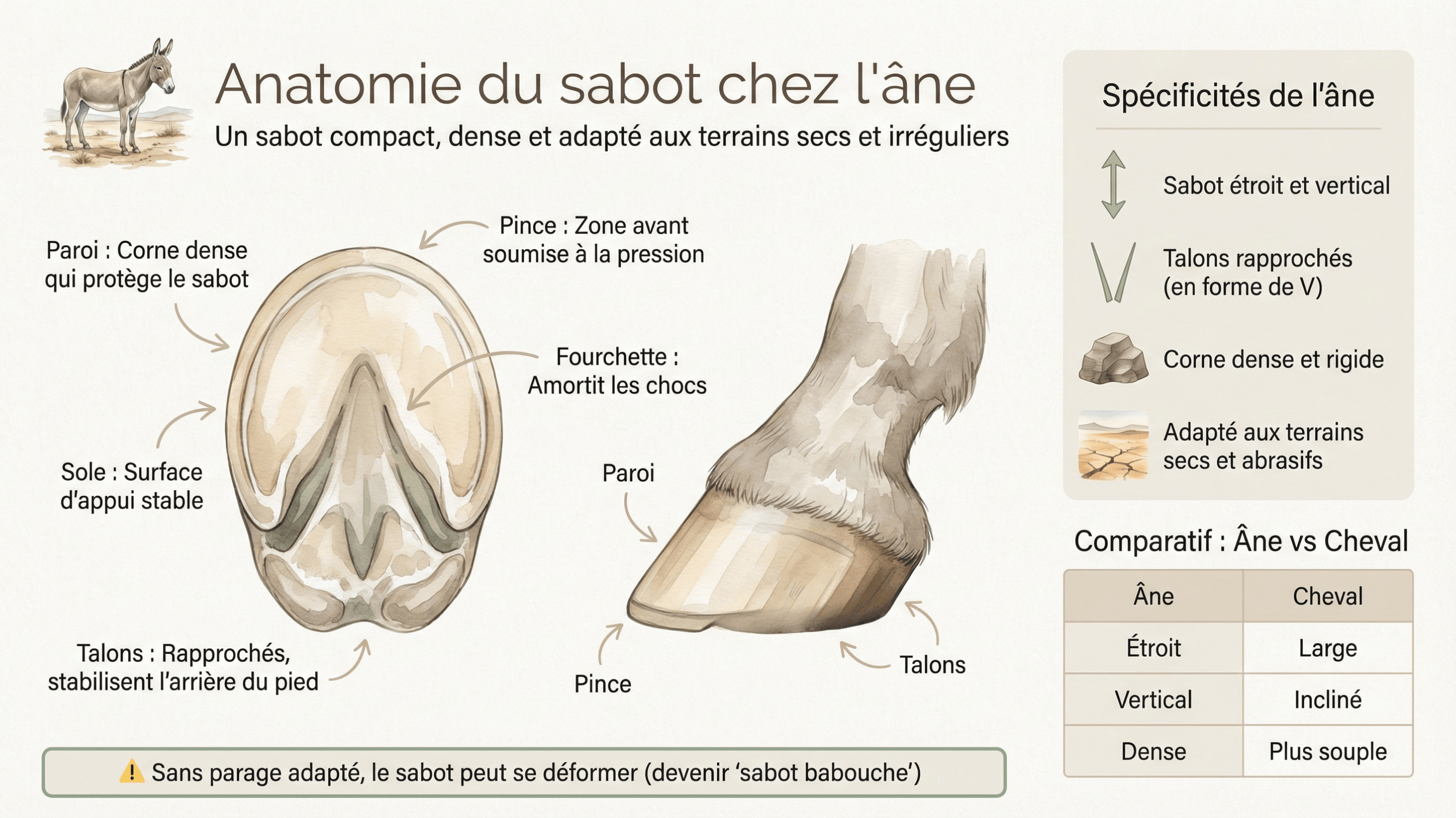 anatomie sabots &acirc;ne